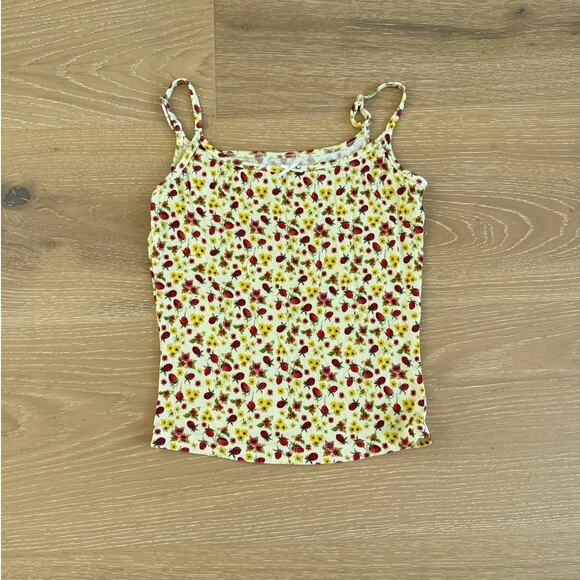 Sunny De Tops - Sunny De Cami Top Summer Snooze Size S Yellow Red